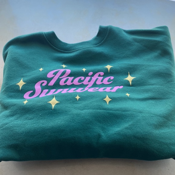 Pacsun pacific sunwesr green crewneck - Picture 4 of 4